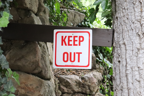 Keep out